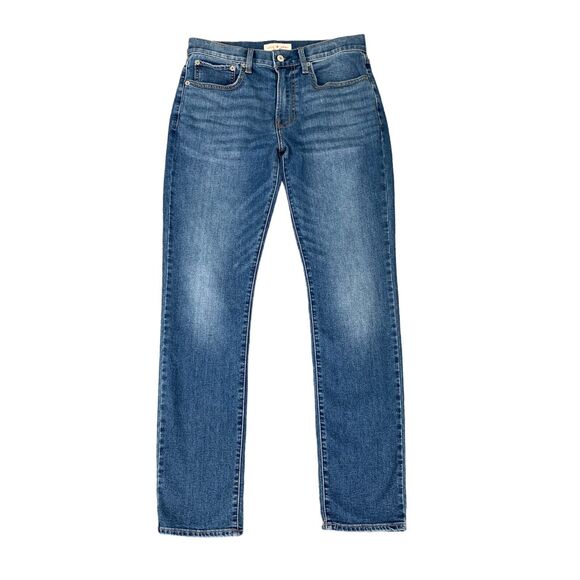 Lucky Brand Jean Women 30 Denim 121 Slim Straight Cotton Blend Whiskered Stretch - Picture 1 of 16